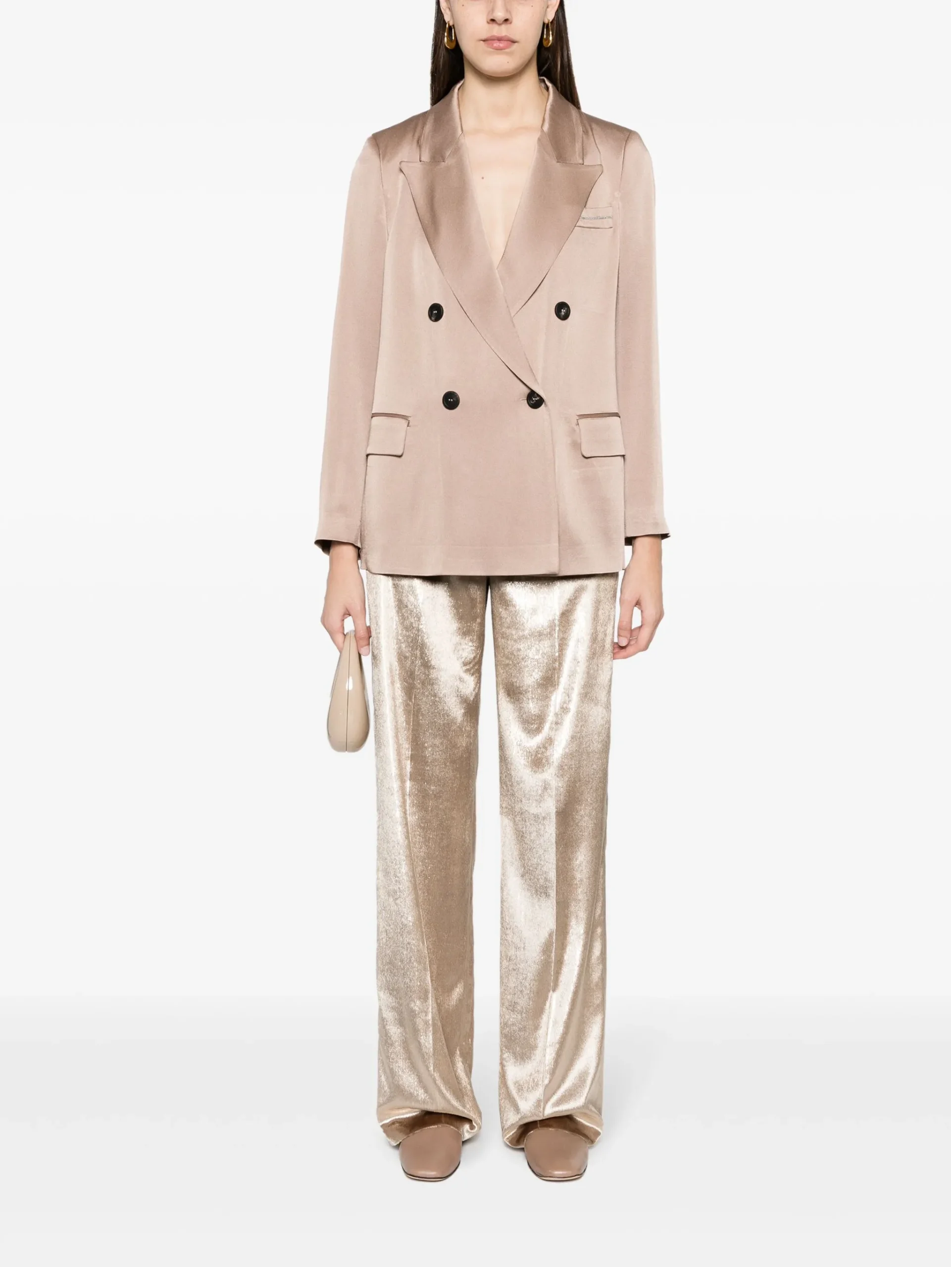 Blazer oro Peserico donna