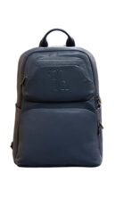 Zaino in pelle blu Billionaire