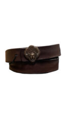 Cintura in pelle marrone con fibbia Frankie Morello