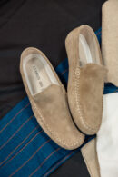 Mocassini scamosciati beige Cerruti 1881 uomo