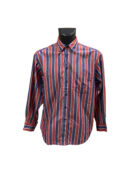 Camicia Trussardi a righe blu e rosso