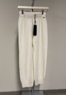 Pantaloni bianchi joggers in maglia Baldinini donna