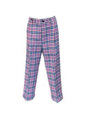 Pantalone Crop a quadri fucsia e azzurro Baldinini donna