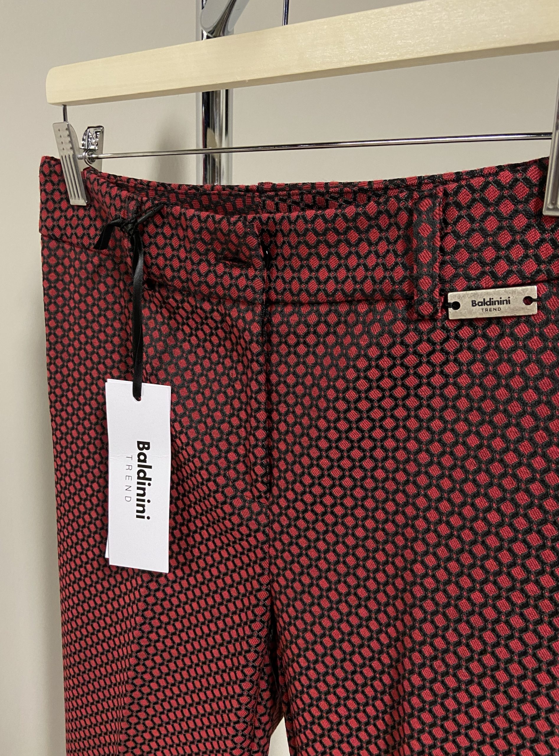 Pantaloni a sigaretta rossi Baldinini donna