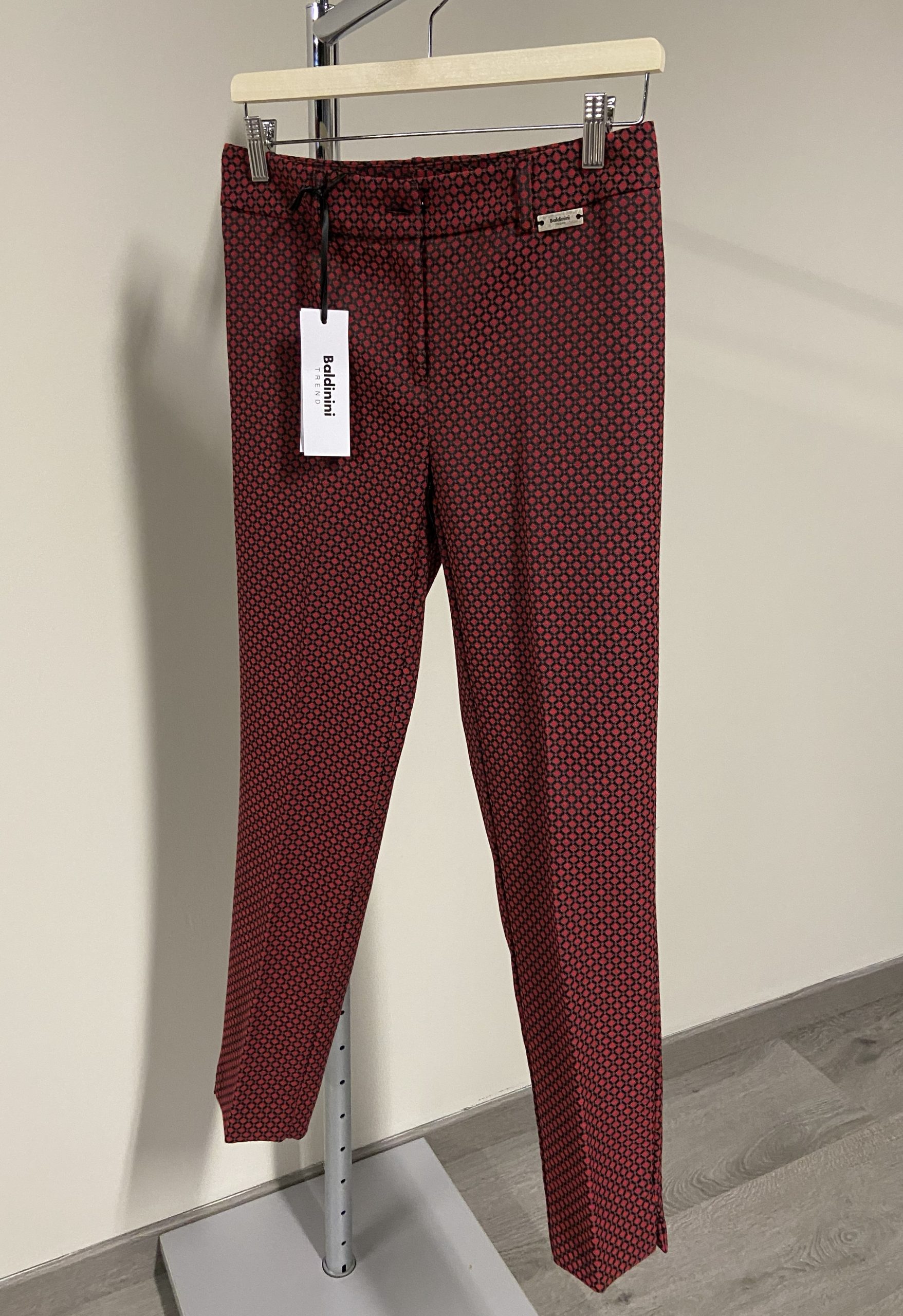 Pantaloni a sigaretta rossi Baldinini donna