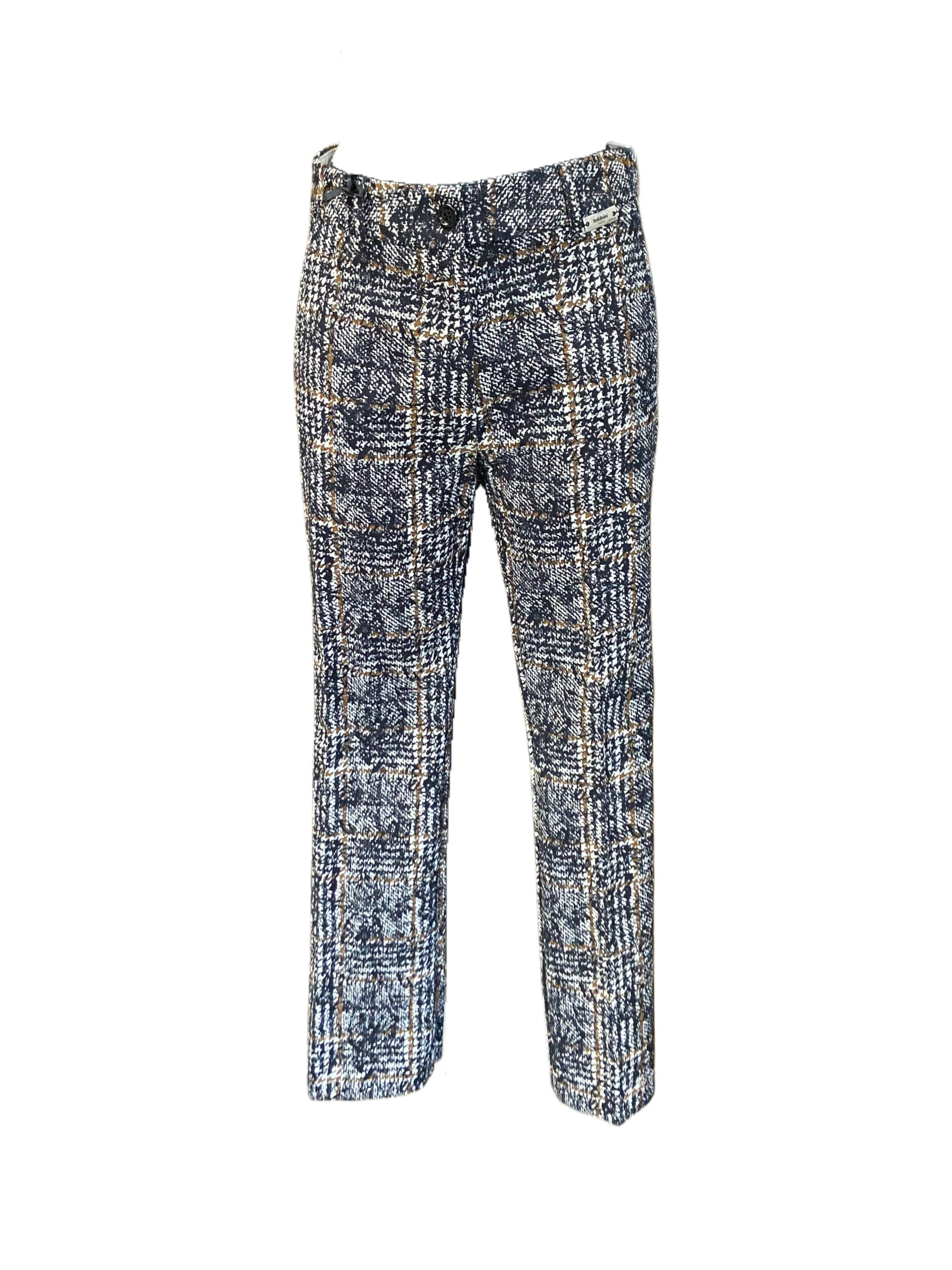 Pantaloni a quadri neri Baldinini donna
