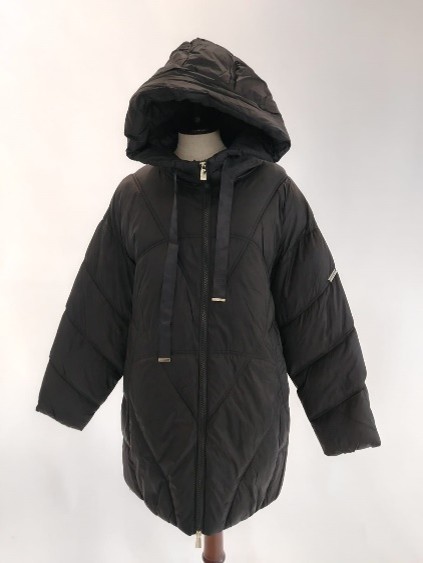 Piumino lungo nero opaco Trussardi donna