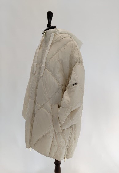 Piumino lungo bianco opaco Trussardi donna