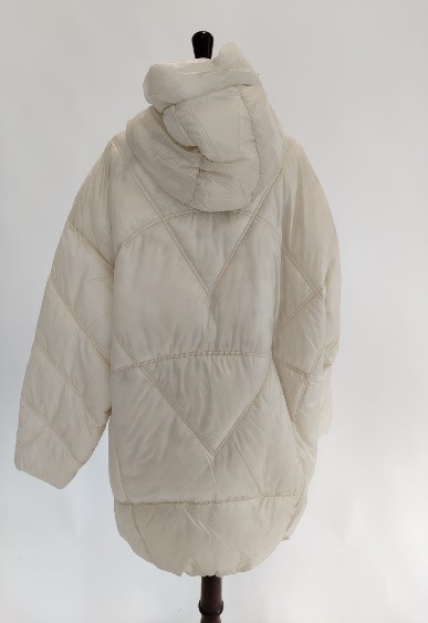 Piumino lungo bianco opaco Trussardi donna