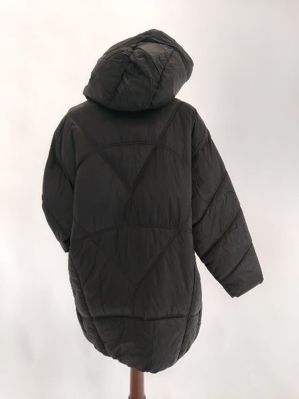 Piumino lungo nero opaco Trussardi donna