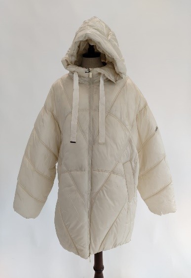 Piumino lungo bianco opaco Trussardi donna