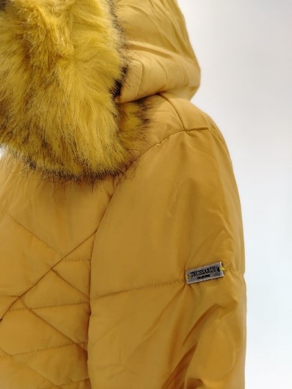Piumino lungo giallo opaco Trussardi donna