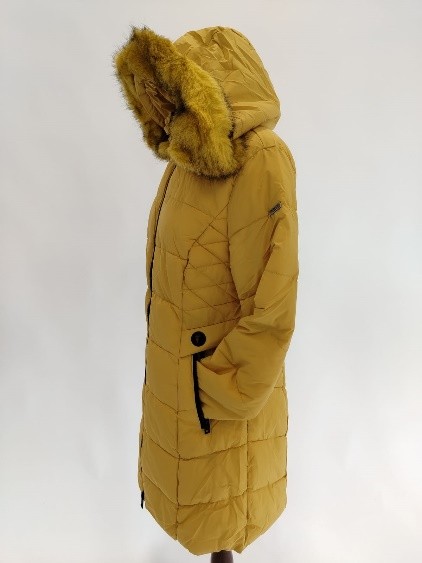Piumino lungo giallo opaco Trussardi donna