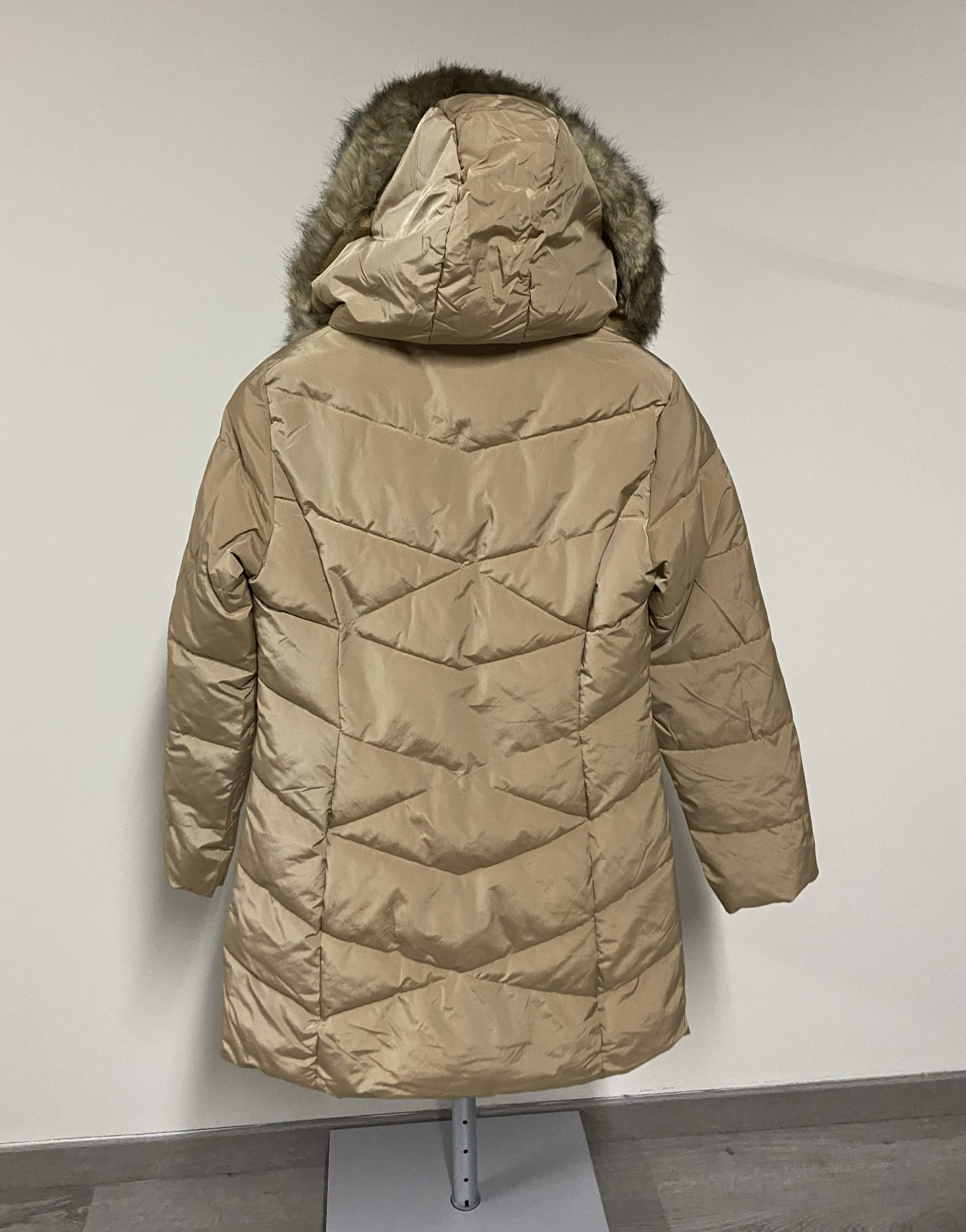 Piumino lungo beige opaco Trussardi donna
