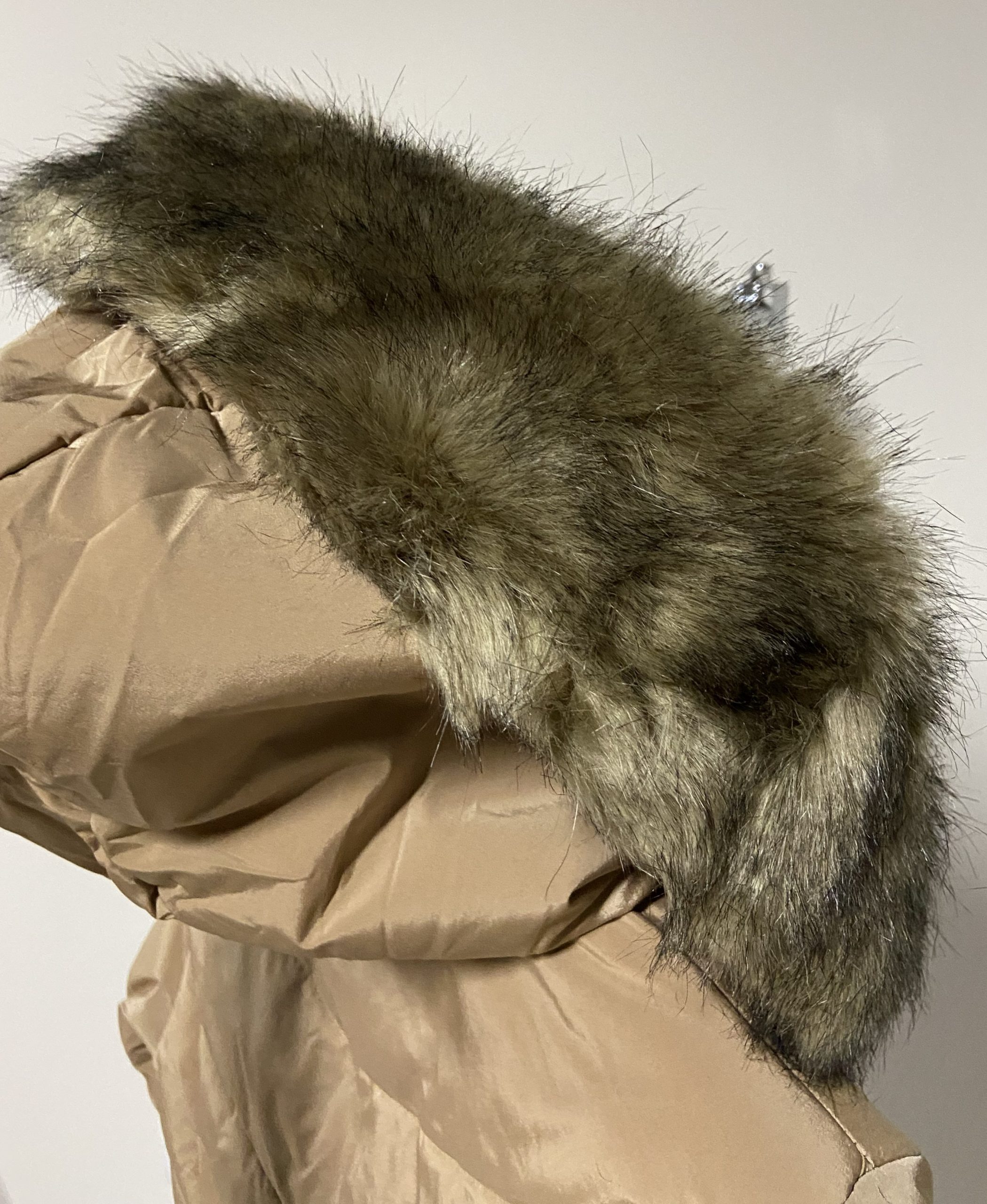 Piumino lungo beige opaco Trussardi donna