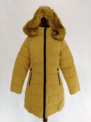 Piumino lungo giallo opaco Trussardi donna