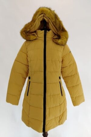 Piumino lungo giallo opaco Trussardi donna