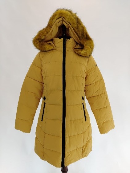 Piumino lungo giallo opaco Trussardi donna