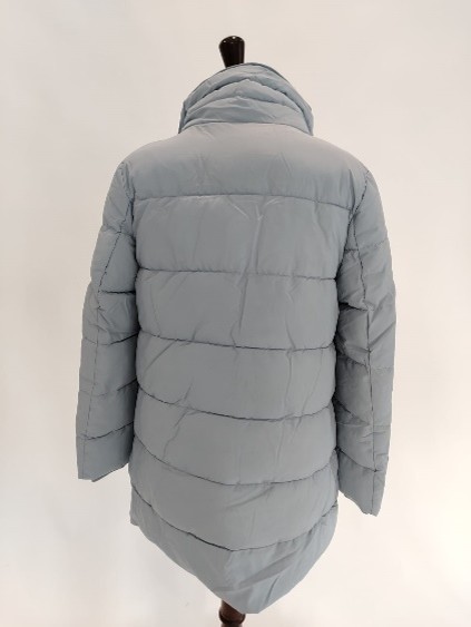 Piumino lungo opaco azzurro Trussardi donna