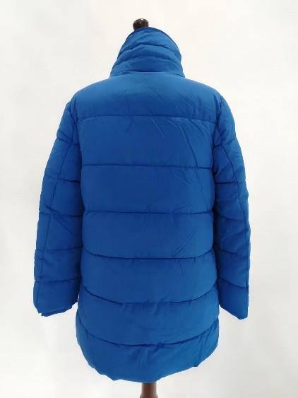Piumino lungo opaco blu Trussardi donna