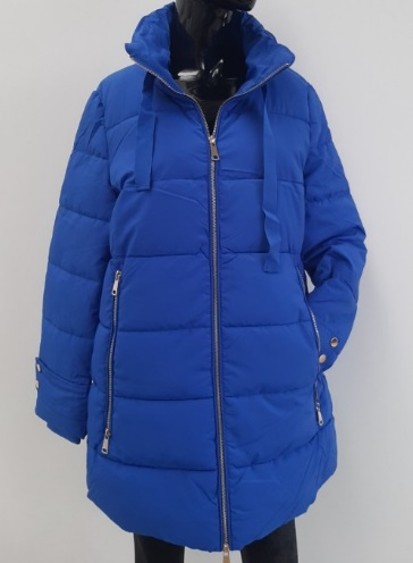 Piumino lungo opaco blu Trussardi donna