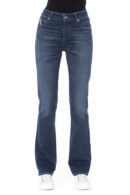 Jeans bootcut in denim blu Baldinini donna