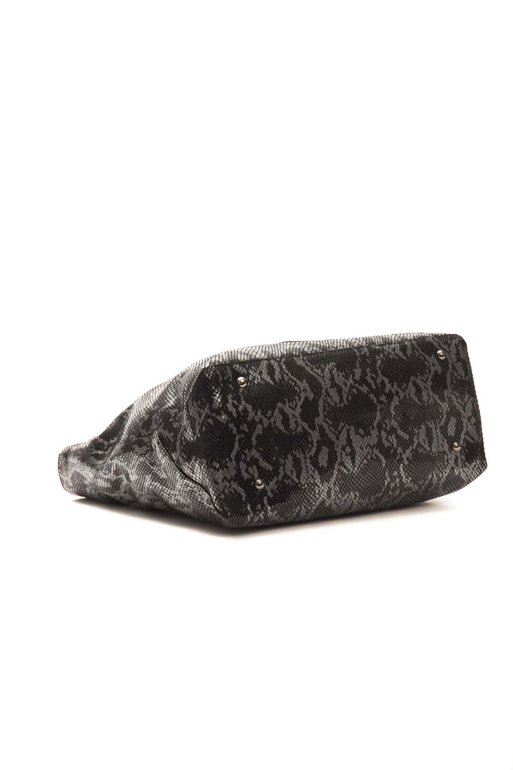 Borsa a spalla pitonata scuro Pompei donna
