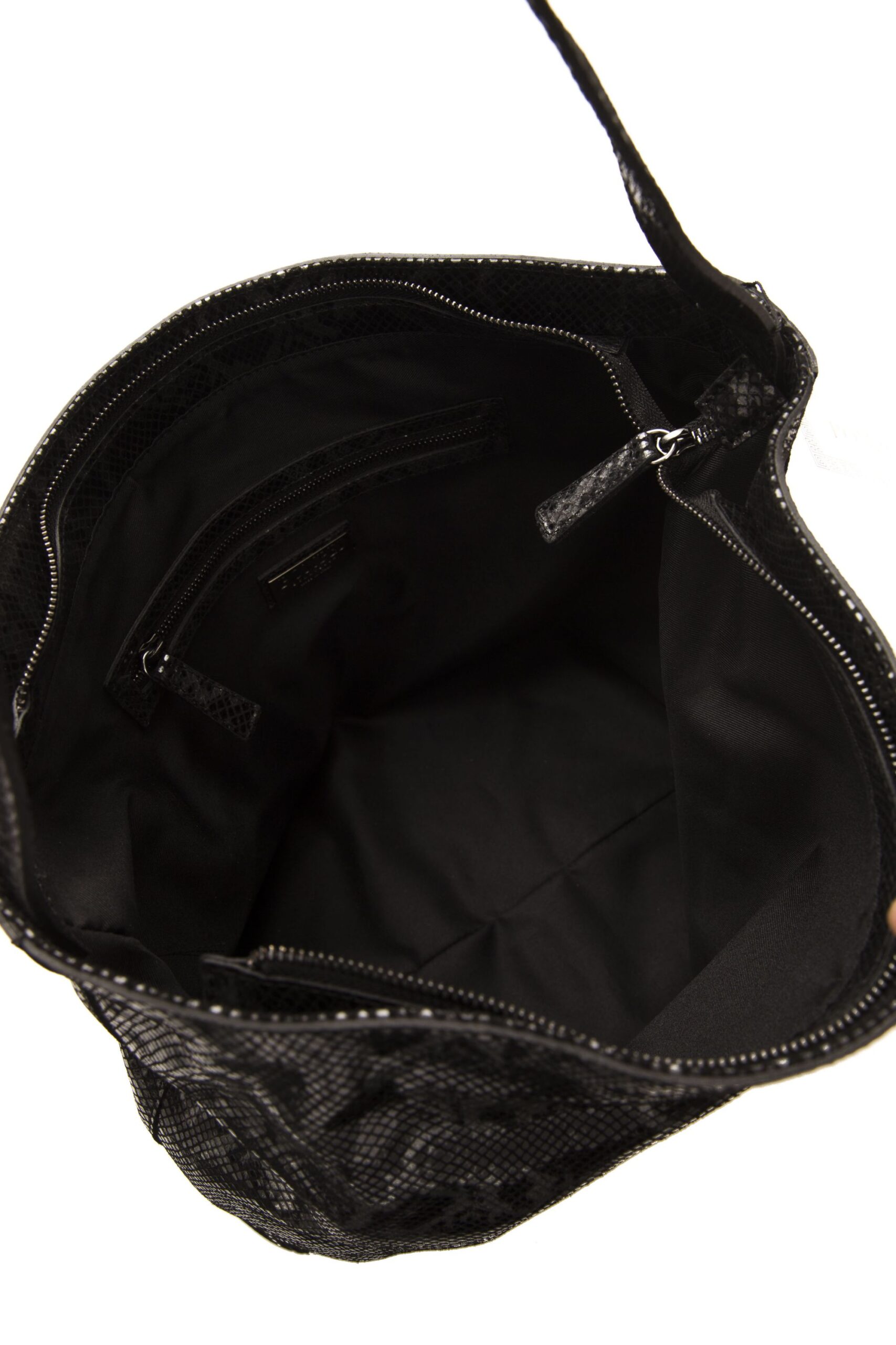 Borsa a spalla pitonata scuro Pompei donna