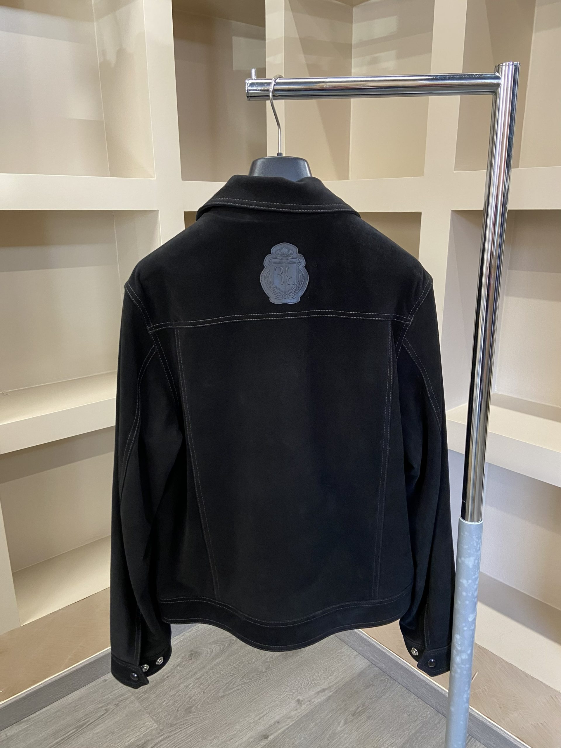 Giacchetta in pelle nero Billionaire uomo - immagine 2