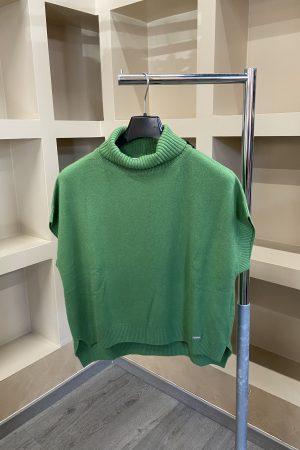 Dolcevita smanicato verde Baldinini donna