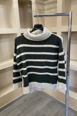 Maglione Dolcevita a righe Baldinini donna