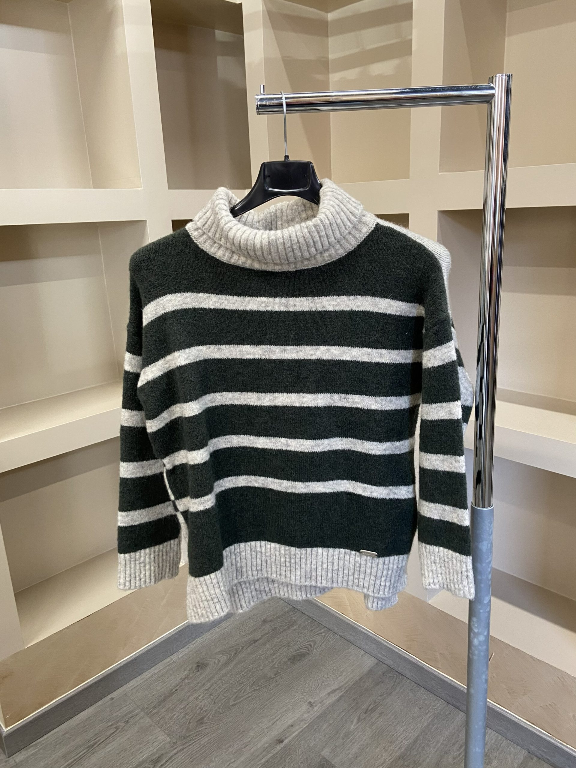 Maglione Dolcevita a righe Baldinini donna