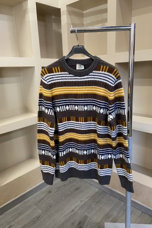 Maglione con motivo geometrico MQJ uomo