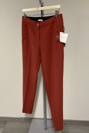 Pantaloni a sigaretta mattone Blukey donna
