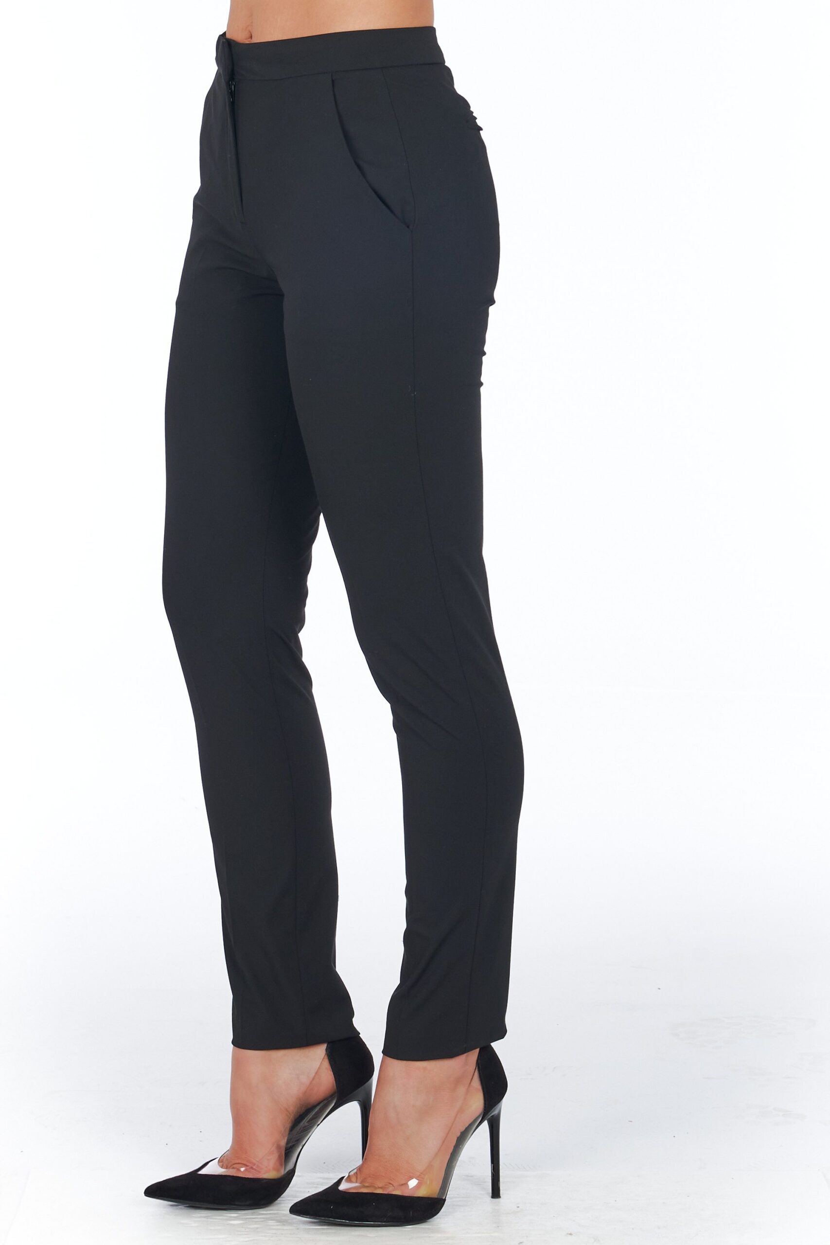 Pantaloni neri a Sigaretta Frankie Morello donna