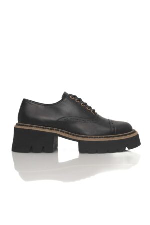 Scarpa stringata Derby platform Nero Cerutti donna