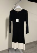 Abito in maglia Blukey nero e bianco da donna