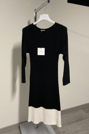 Abito in maglia Blukey nero e bianco da donna