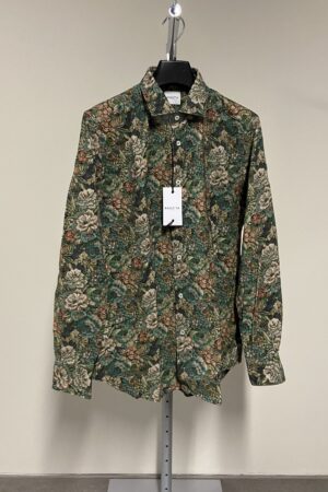 Camicia con fantasia floreale Bagutta uomo