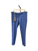 Pantaloni blu gessato RPL uomo