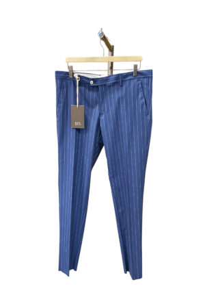 Pantaloni blu gessato RPL uomo