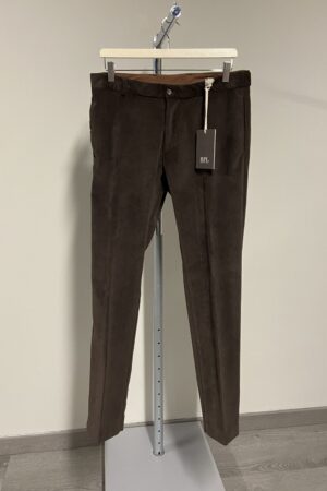 Pantaloni in velluto a coste marrone Roberto Pepe uomo