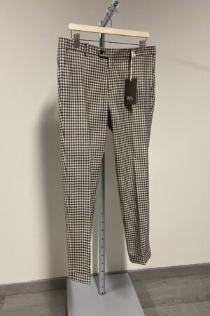 Pantaloni in velluto a coste motivo a quadri Roberto Pepe uomo