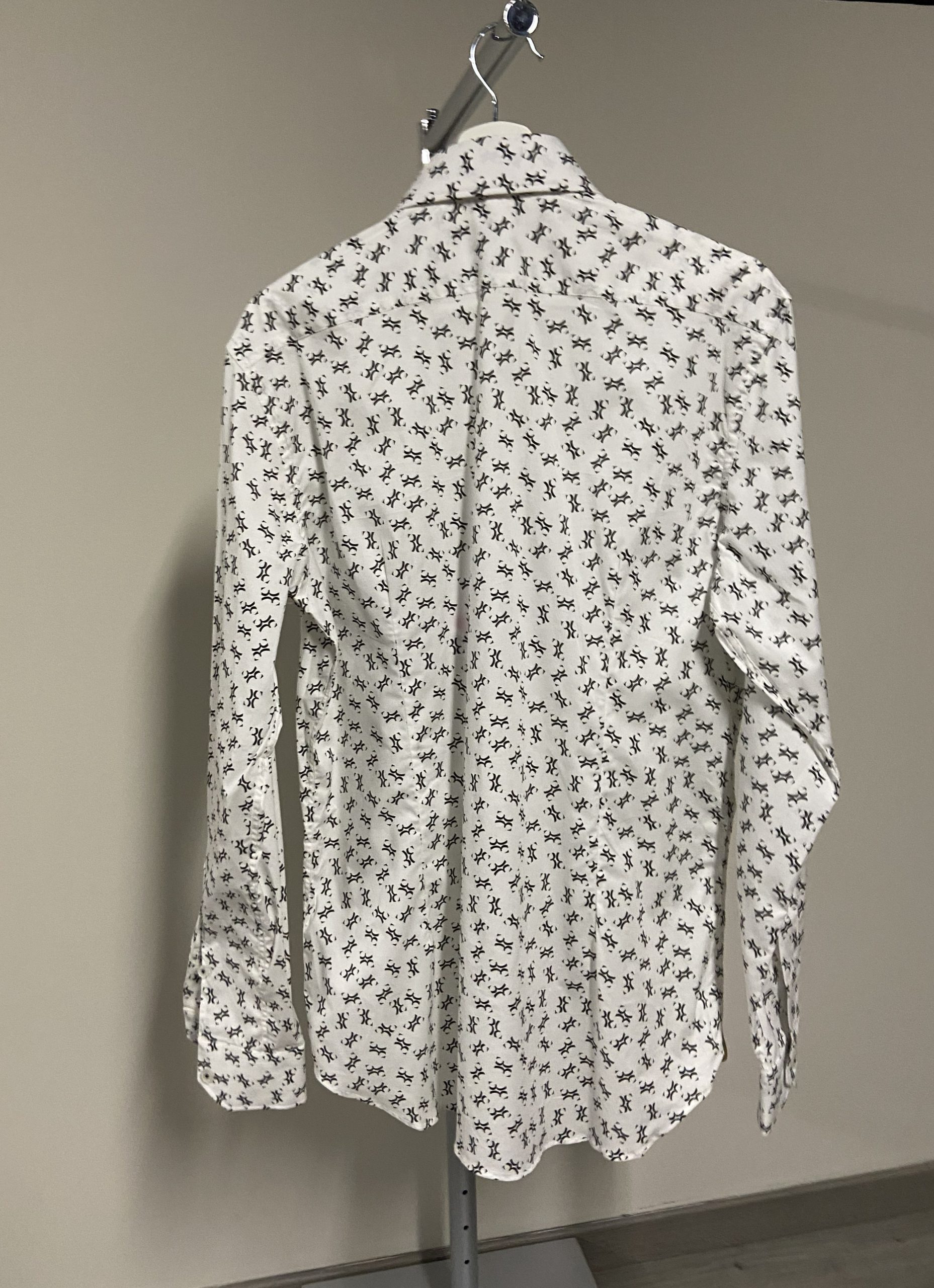 Camicia bianca con logo Billionaire uomo