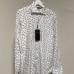 Camicia bianca con logo Billionaire uomo