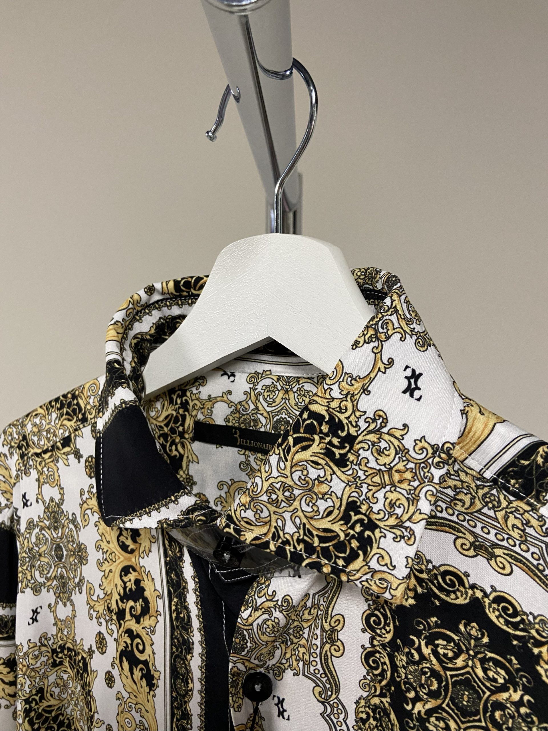 Camicia taglio oro barocco Billionaire uomo