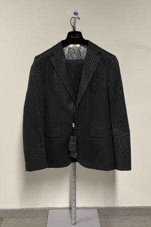 Giacca abito nero a righe Billionaire uomo