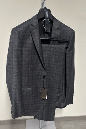 Abito a quadri grigio Trussardi uomo