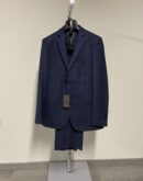 Abito a quadri blu Trussardi uomo