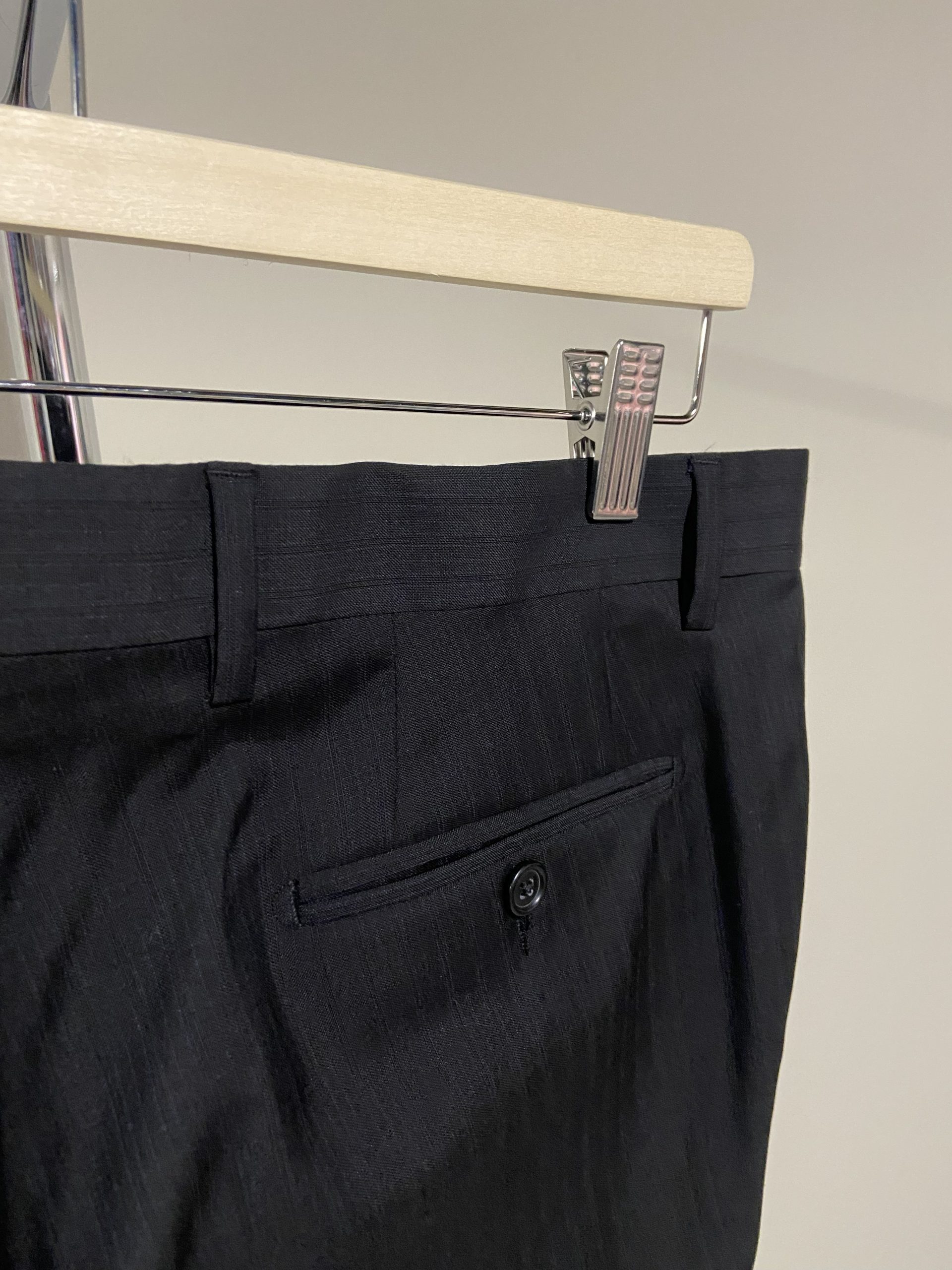 Pantaloni abito nero Trussardi uomo